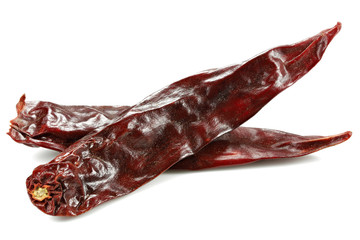 cayenne peppers isolated on white background