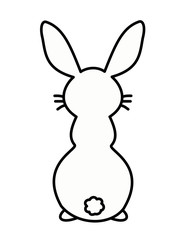 ウサギ背中(色)