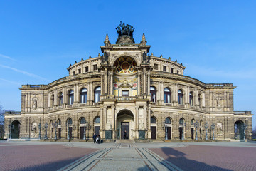 Fototapeta na wymiar Dresden Semperoper Germany