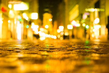Innenstadt mit viel  Bokeh
