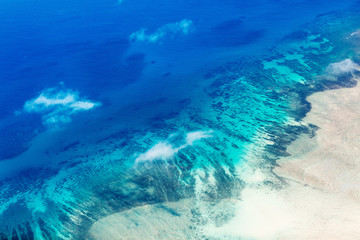 Fototapeta na wymiar Palau islands from above