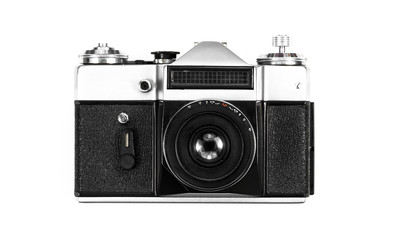 old photoapart on a white background