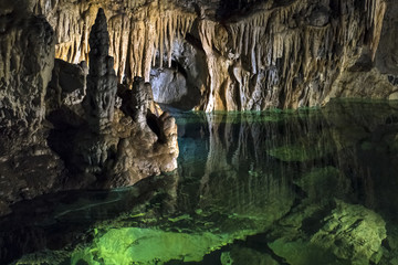 Underground lake in the Demanovska Cave of Liberty