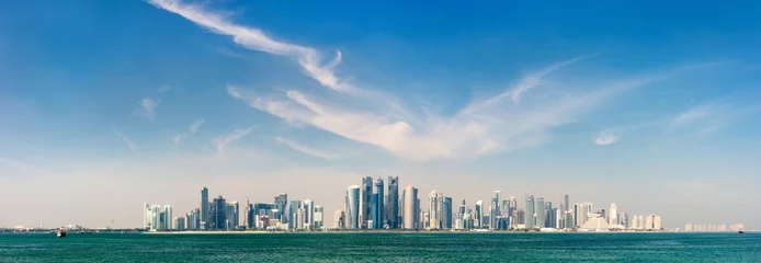 Foto op Aluminium Doha Qatar skyline © BlueOrange Studio