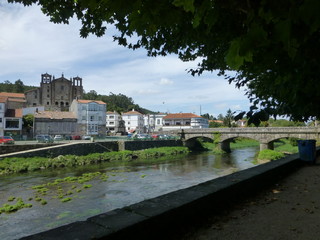 Fototapeta premium Padrón, pueblo de la provincia de La Coruña, en la comarca del Sar, Galicia, España.