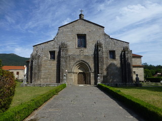 Fototapeta na wymiar Padrón, pueblo de la provincia de La Coruña, en la comarca del Sar, Galicia, España.