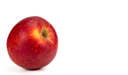 red apple on a white background