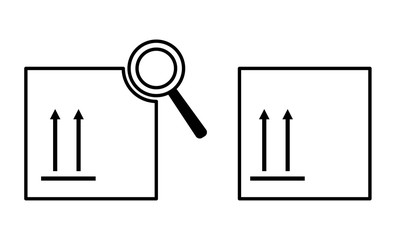 Flat vector illustration icons for business site and for logistics delivery goods