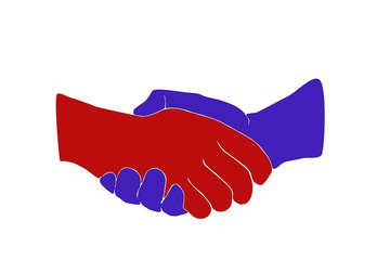 twoe shaking hands