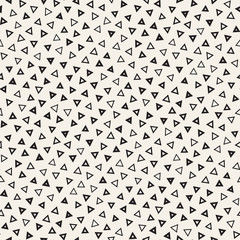 Seamless chaotic patterns. Randomly scattered geometric shapes. Abstract retro background design