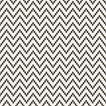 Seamless zig zag geometric pattern. Classic chevron lines tiling.