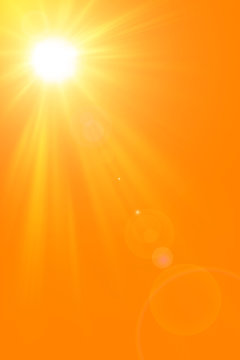 Fototapeta Słoneczny charakter Lato streszczenie tło z świeci słońce