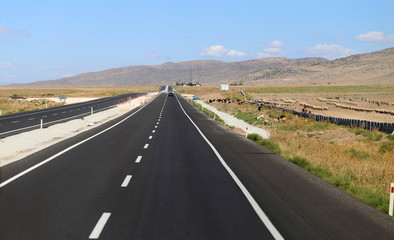 paved road in Turkey