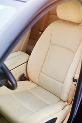 Modern brown driver car seat