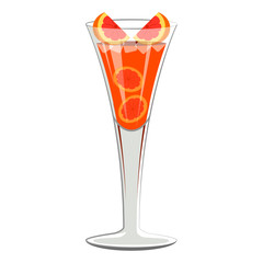 Orange cocktail with orange slices