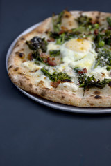 Egg, Pancetta & Broccoli Pizza