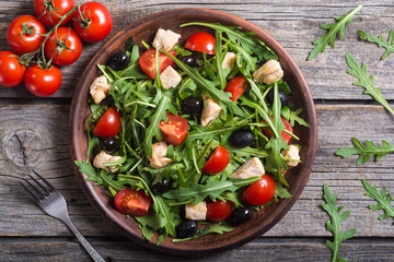 Obraz na płótnie Canvas Salad with arugula