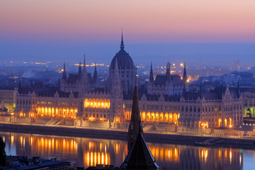 Naklejka premium Parliament building in Budapest