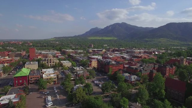 Aerial View of Downtown Boulder Colorado