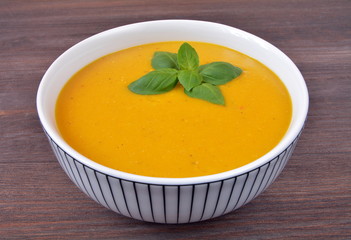 zupa krem z soczewicy i marchwi