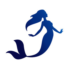 Mermaid illustration. Vector
