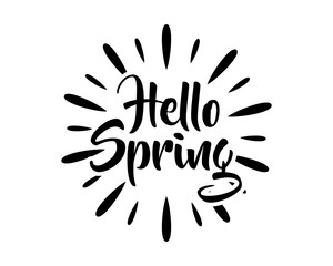 Obraz premium spring typography typographic creative writing text image icon 1