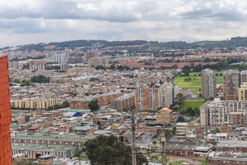 Vista panorámica de Bogotá