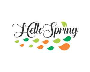 spring typography typographic creative writing text image icon