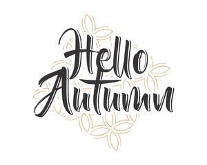 autumn typography typographic creative writing text image icon 3