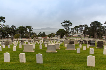 National Cemetery on the Grounds of the Presidio, Former Army Base, San Francisco, California