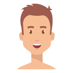 young man shirtless avatar character