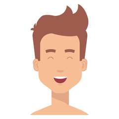 young man shirtless avatar character