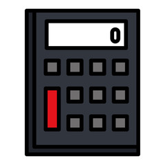 calculator device isolated icon