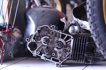 Fototapeta premium motorcycle parts