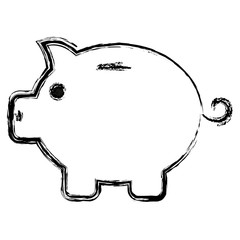 piggy savings isolated icon