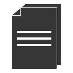 paper document isolated icon