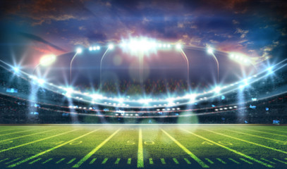 American Soccer Stadium 3d rendering