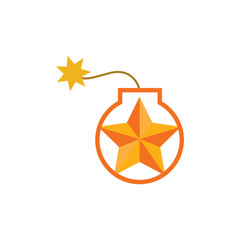Star Bomb Logo Icon Design
