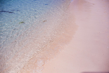 Fototapeta na wymiar Sea water on the beach for summer background from Tarutao national park, Satun province, Thailand