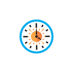 Sun Time Logo Icon Design