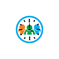 People Time Logo Icon Design