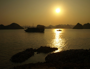 Halong Bay sunset