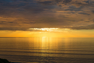 Fototapeta na wymiar Picturesque sea sunset background