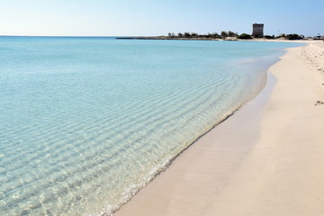 Beach in Porto Cesareo in Salento, Apulia region, Italy