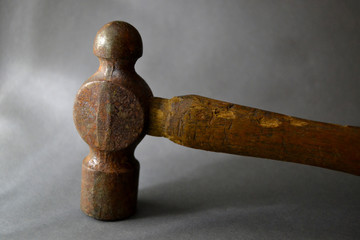 ball peen hammer grey backdrop