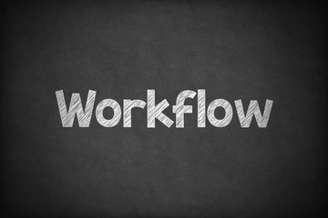 Workflow on Textured Blackboard.