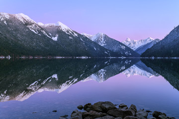 Chilliwack Lake with the reflecting Mount Redoubt (Skagit Range Mountains) in the backround © Ferenc
