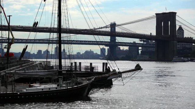 Manhattan Bridge Beyond Brooklyn Bridge