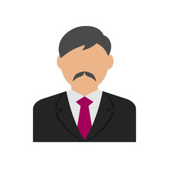 business man avatar illustration