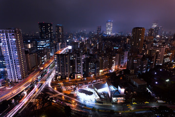 Obraz na płótnie Canvas Night view of Tokyo
